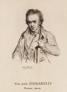 Portret kompozytora Nicola Antonio Zingarelli 1752-1837.