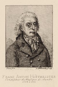 Portret kompozytora Franza Antona Hoffmeistera 1754-1812.