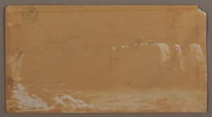 American Falls, Goat Island i część Horseshoe Falls, widziane z kanadyjskiego brzegu rzeki Niagara autorstwa Frederic Edwin Church