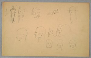 Studia anatomiczne autorstwa Frederic Edwin Church