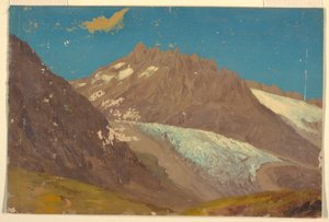Alpy Bawarskie lub Szwajcarskie autorstwa Frederic Edwin Church