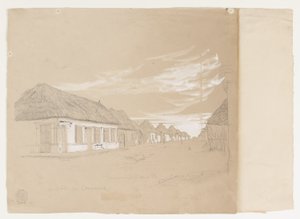 Calle de Commerce, Barranquilla, Kolumbia autorstwa Frederic Edwin Church