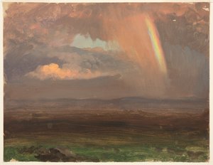 Chmury i tęcza, Jamajka autorstwa Frederic Edwin Church