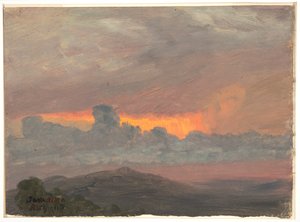 Pochmurny zachód słońca, Jamajka autorstwa Frederic Edwin Church