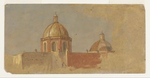 Kolumbia lub Ekwador, dachy kościołów autorstwa Frederic Edwin Church