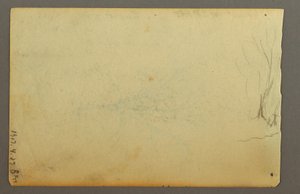 Rysunek, Bezlistne drzewo, luty 1845 r. autorstwa Frederic Edwin Church