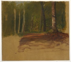 Rysunek, Droga do lasu, 1850-60 autorstwa Frederic Edwin Church