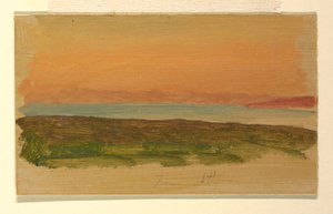Rysunek, Ateny, widok od strony morza, kwiecień 1869 r. autorstwa Frederic Edwin Church