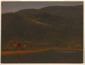 Rysunek, jesienny krajobraz, 1860-70 autorstwa Frederic Edwin Church