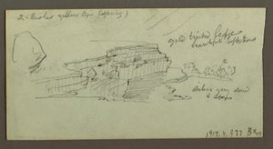 Rysunek, Kanion, prawdopodobnie 1868 r. autorstwa Frederic Edwin Church