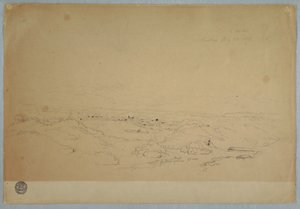 Rysunek, Cartago, Kolumbia, 23 lipca 1853 r. autorstwa Frederic Edwin Church