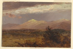 Rysunek, Catskills o zachodzie słońca, 1882 r. autorstwa Frederic Edwin Church