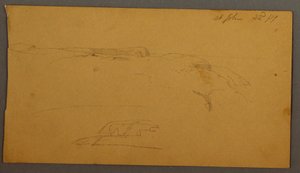 Rysunek, Cliffs, 1859 r. autorstwa Frederic Edwin Church
