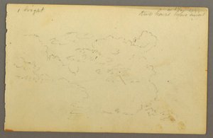 Rysunek, Studium chmury, 1844 autorstwa Frederic Edwin Church