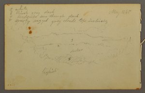 Rysunek, Studium chmury, 1844 autorstwa Frederic Edwin Church