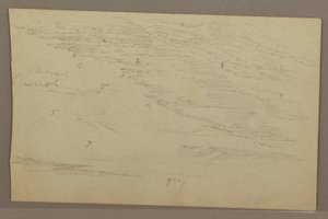Rysunek, studium chmury, lata 60. XIX wieku autorstwa Frederic Edwin Church