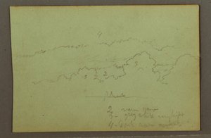 Rysunek, Studium chmury, prawdopodobnie 1856 autorstwa Frederic Edwin Church