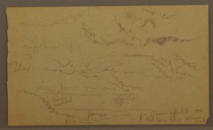 Rysunek, Studium chmury, prawdopodobnie 1860 autorstwa Frederic Edwin Church