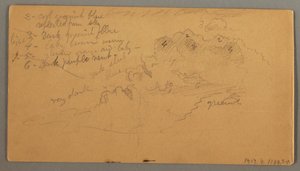 Rysunek, Studium chmury, prawdopodobnie 1874 autorstwa Frederic Edwin Church