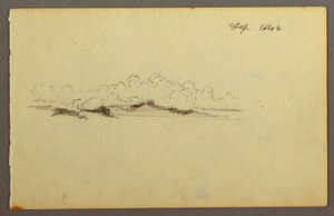 Rysunek, Chmury, 1844 autorstwa Frederic Edwin Church