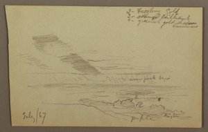 Rysunek, Pochmurne niebo, 1867 r. autorstwa Frederic Edwin Church