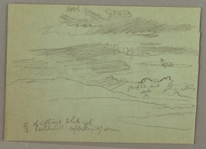 Rysunek, Pochmurne niebo, 1871 r. autorstwa Frederic Edwin Church