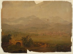 Rysunek, Kolumbia lub Ekwador, 1853 r. autorstwa Frederic Edwin Church