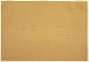 Rysunek, Cotopaxi między Machachi i Talunga, 19 czerwca 1857 r. autorstwa Frederic Edwin Church