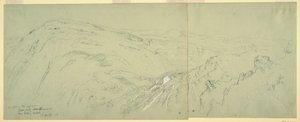 Rysunek, Odległy widok Damaszku, Syria, 7 maja 1868 r. autorstwa Frederic Edwin Church