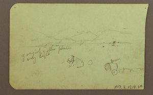 Rysunek, Postacie, Verso: Postać, Pejzaż, 1883 autorstwa Frederic Edwin Church