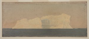 Rysunek, pływająca góra lodowa, Labrador, czerwiec lub lipiec 1859 r. autorstwa Frederic Edwin Church