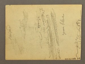 Rysunek, Fragment kolumnady, fontanna, prawdopodobnie 1868-69 autorstwa Frederic Edwin Church