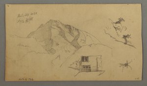 Rysunek, Glacier, 21 sierpnia 1868 r. autorstwa Frederic Edwin Church