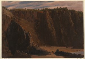 Rysunek, wyspa Grand Manan, Kanada, sierpień-wrzesień 1851 r. autorstwa Frederic Edwin Church