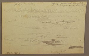Rysunek, dolina Hudson, 1863 r. autorstwa Frederic Edwin Church