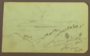 Rysunek, Pejzaż; Verso: Rysunek, Pejzaż, 1883 autorstwa Frederic Edwin Church