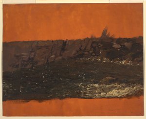 Rysunek, wybrzeże Maine, ok. 1850 r. autorstwa Frederic Edwin Church