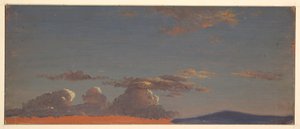 Rysunek, Maine - studium nieba, ok. 1868-69 autorstwa Frederic Edwin Church