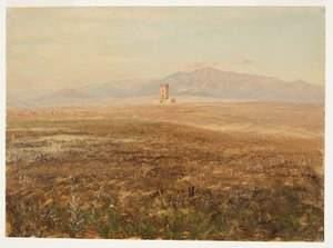 Rysunek, meksykański krajobraz, kwiecień 1869 r. autorstwa Frederic Edwin Church
