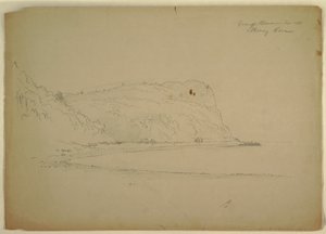 Rysunek "Jaskinia małp", 1851 r. autorstwa Frederic Edwin Church