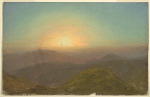 Rysunek, Pejzaż poranny, 1865 r. autorstwa Frederic Edwin Church