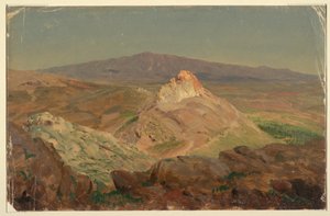 Rysunek, Góra Pentelicus, kwiecień 1869 r. autorstwa Frederic Edwin Church