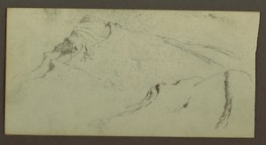 Rysunek, Szczyty górskie, prawdopodobnie 1868 r. autorstwa Frederic Edwin Church