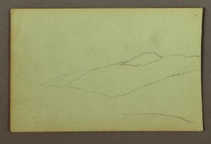 Rysunek, grzbiet górski, prawdopodobnie 1856 r. autorstwa Frederic Edwin Church