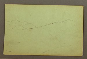 Rysunek, Szczyty górskie, prawdopodobnie 1856 r. autorstwa Frederic Edwin Church