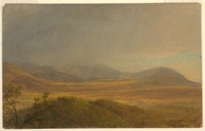 Rysunek, Krajobraz górski, maj 1865 r. autorstwa Frederic Edwin Church