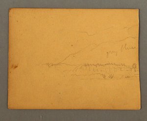 Rysunek, góry, prawdopodobnie 1856 autorstwa Frederic Edwin Church