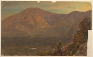 Rysunek, Mt. Katahdin i Turner, 1860-78 autorstwa Frederic Edwin Church