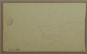 Rysunek, w pobliżu San Miguel, Ekwador; Verso: Niedokończony szkic górski, 2 czerwca 1857 r. autorstwa Frederic Edwin Church