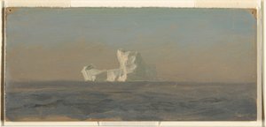 Rysunek, Off Iceberg, Nowa Fundlandia, czerwiec 1859 r. autorstwa Frederic Edwin Church